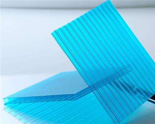 Blue polycarbonate hollow sheet03 Blue polycarbonate hollow sheet03